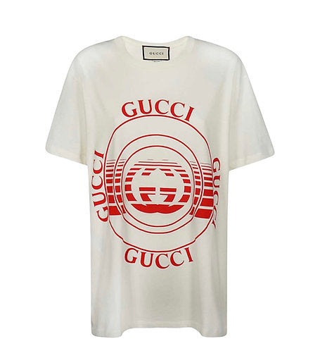 Gucci Disk Print Logo T Shirt