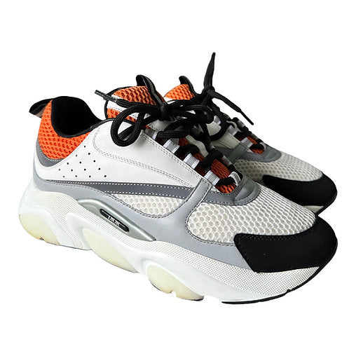 Dior B22 Orange White Technical Sneakers