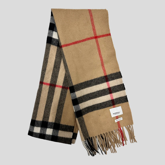 Burberry Giant Icon Check Cashmere Scarf