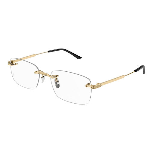 Cartier Signature C55mm 24k-gold-titanium Optical Glasses