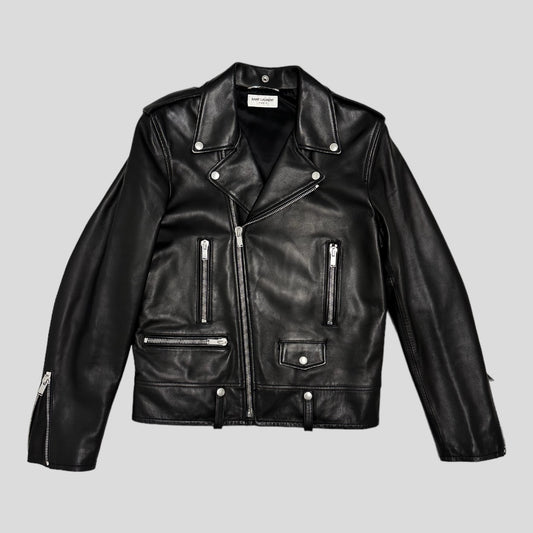 Saint Laurent Motorcycle Lambskin Leather Jacket