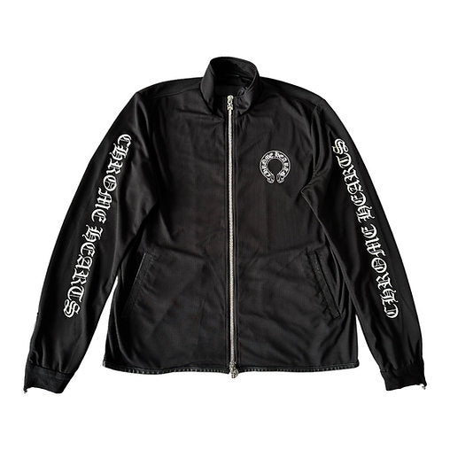 Chrome Hearts Leather Trimmed Track Jacket