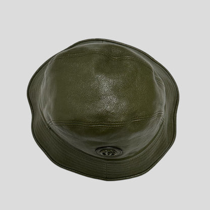 Gucci Leather Double G Bucket Hat