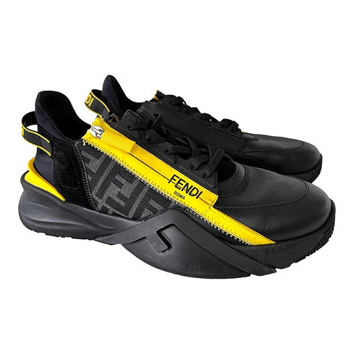 Fendi “Flow” Leather Low Trainers