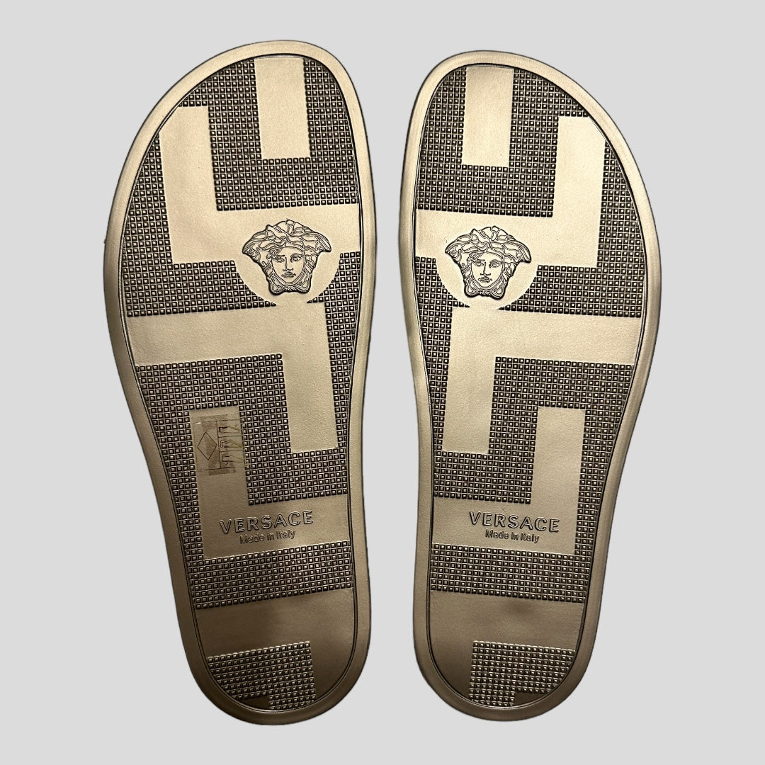 Versace Metallic Medusa Slides