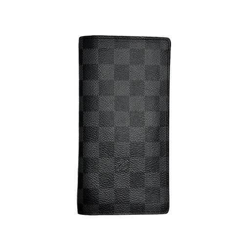 Louis Vuitton Black Damier Graphite Canvas Brazza Wallet
