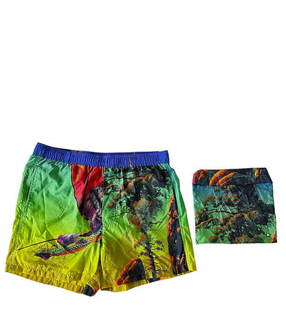 Valentino Dragon At Dawn Print Swim Shorts