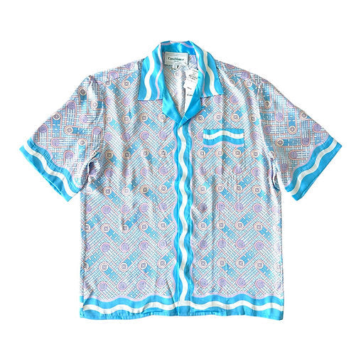 Casablanca Ping Pong Monogram Silk Shirt