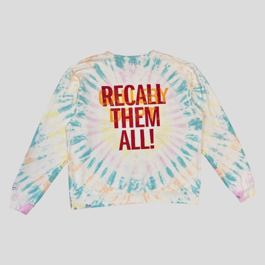 Gallery Dept Big G-Ball Crewneck Tie-Dye Sweatshirt