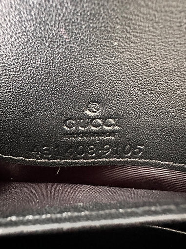 Gucci Signature Wallet On Chain Guccissima Leather Bag