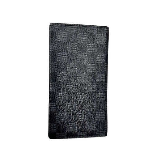 Louis Vuitton Black Damier Graphite Canvas Brazza Wallet