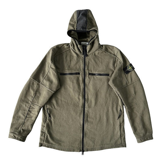 Stone Island Garment Dyed Hooded Overshirt