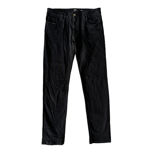 Fendi Hidden FF Monogram Denim Slim Pants