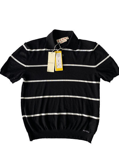 Marni Knit Stripe Polo Shirt