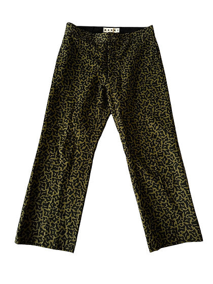 Marni Animal Print Casual Pants