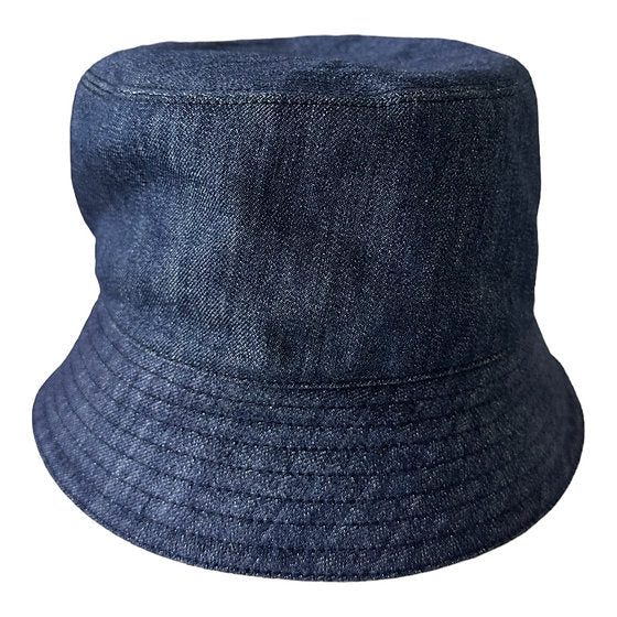 Prada Logo Denim Bucket Hat