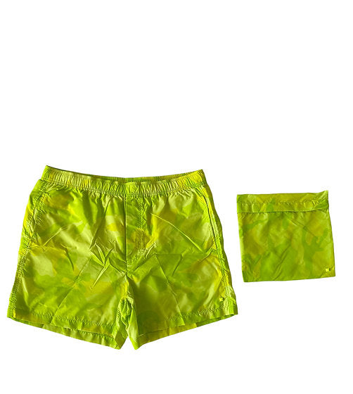 Valentino Camouflage Neon Swim Shorts