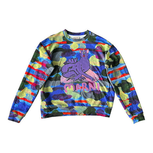 Marni Paint Crew Neck Sweatshirt