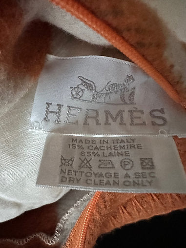 Hermes Orange Avalon Pillow Small