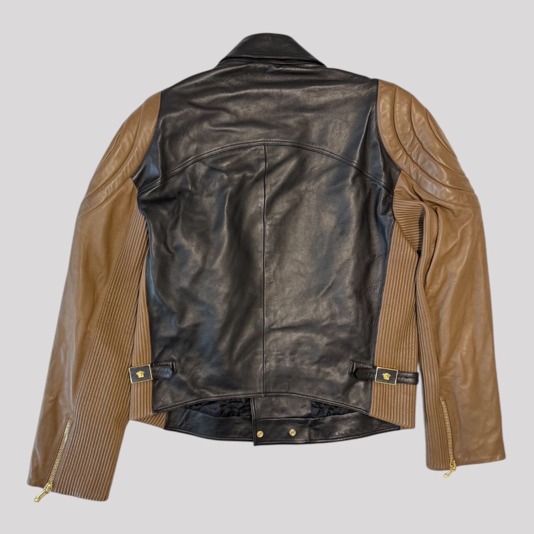 Versace Leather Biker Jacket Rico Love