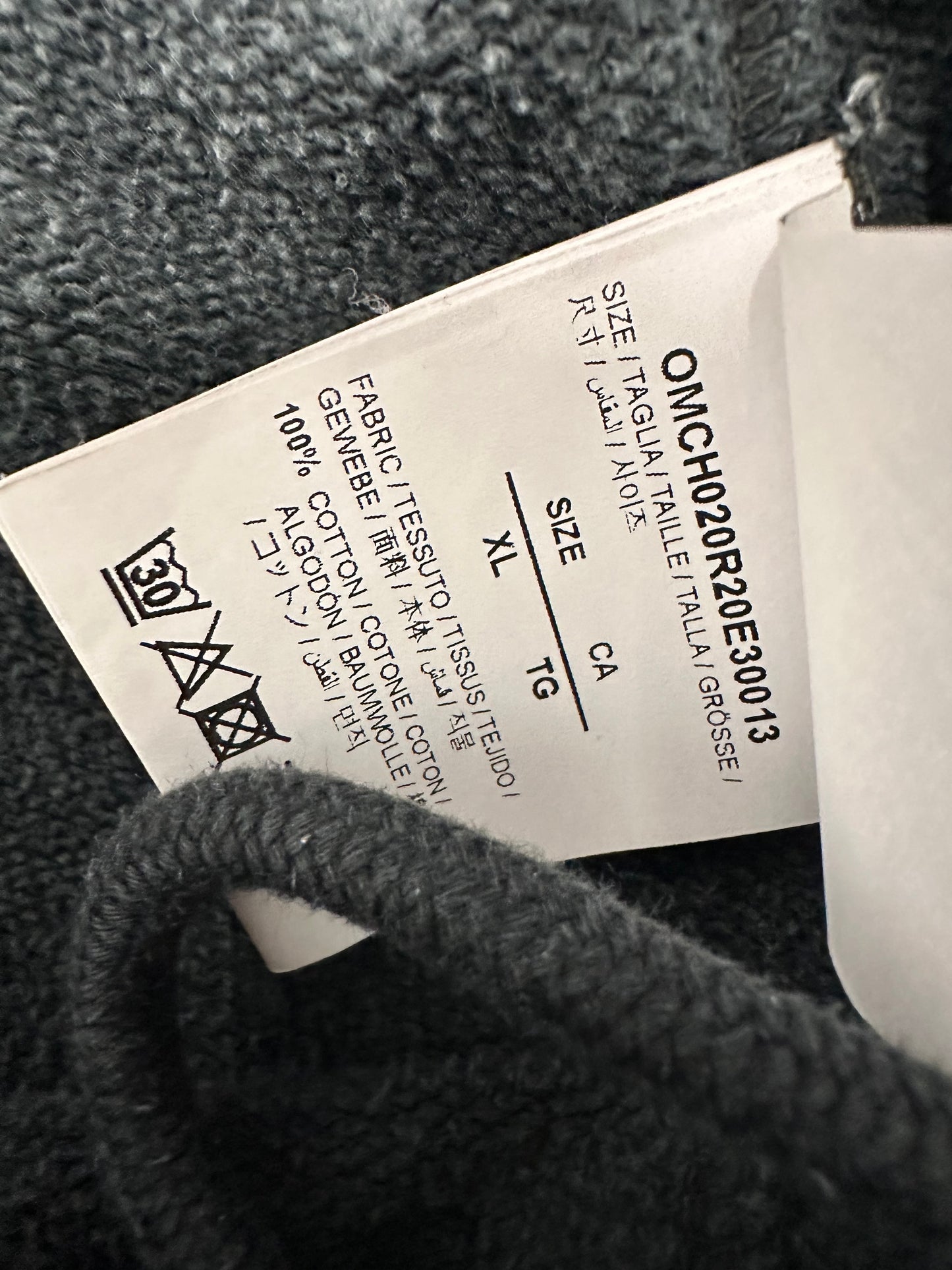 Off-White Printed Fleece Back Cotton Jersey Sweatpants