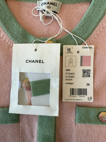 Chanel 24C Runway Cashmere Cardigan