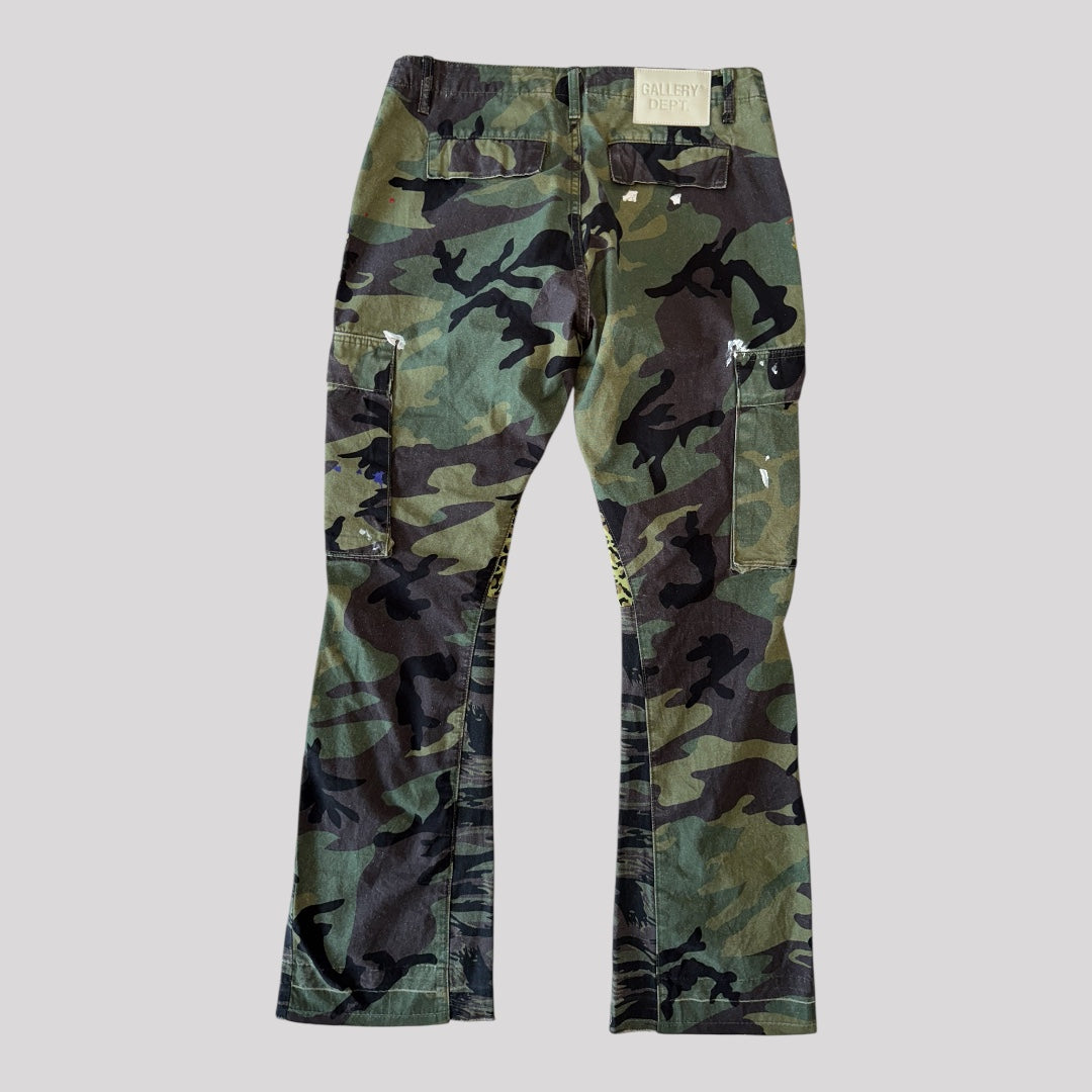 Gallery Dept Camo Flare Cargo Pants