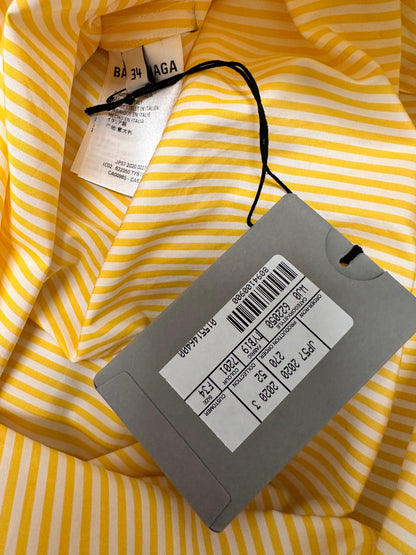 Balenciaga Oversized Striped Cotton Poplin Shirt