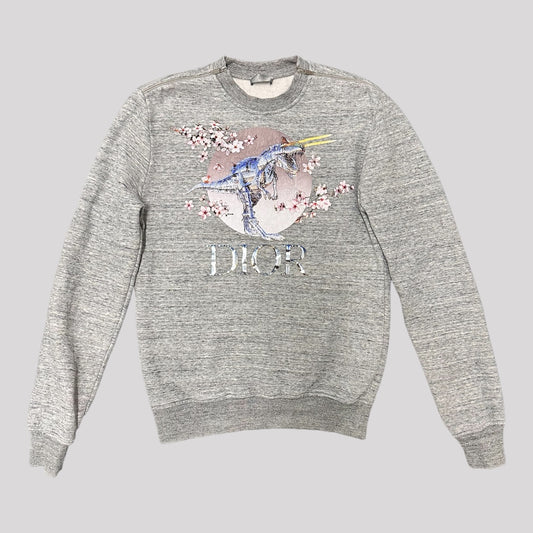 Dior x Sorayama Trannosaurus Rex Cherry Blossom Sweatshirt