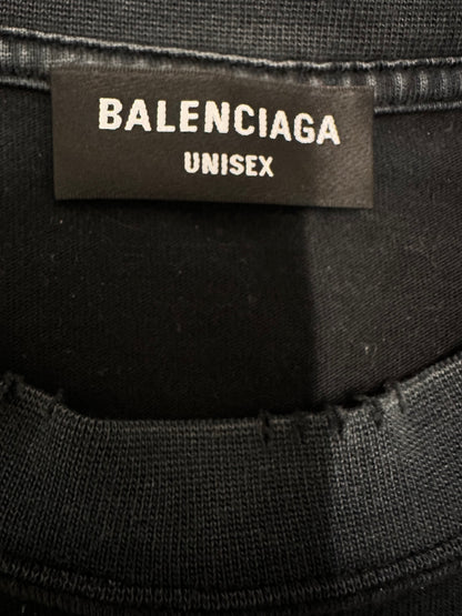 Balenciaga Maison Distressed T-Shirt