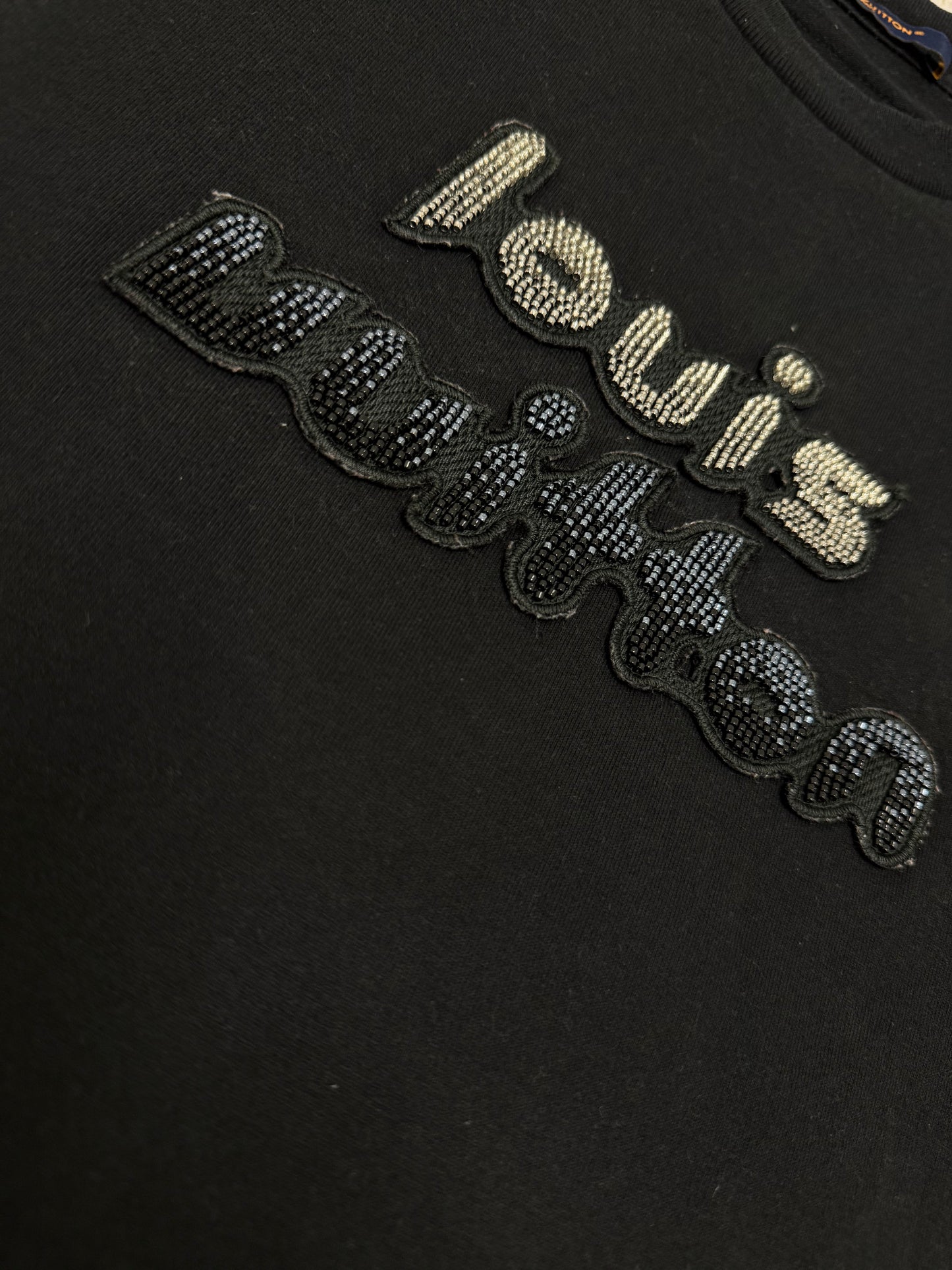 Louis Vuitton Bead-Embroidered Cotton T-Shirt