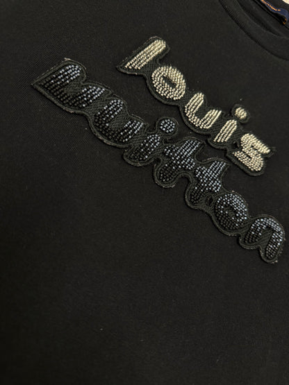 Louis Vuitton Bead-Embroidered Cotton T-Shirt