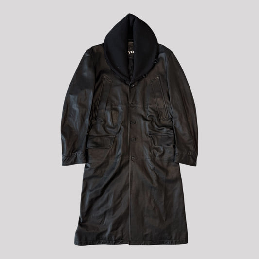 Y-3 Archive Leather Trench Coat 2012 Rico Love