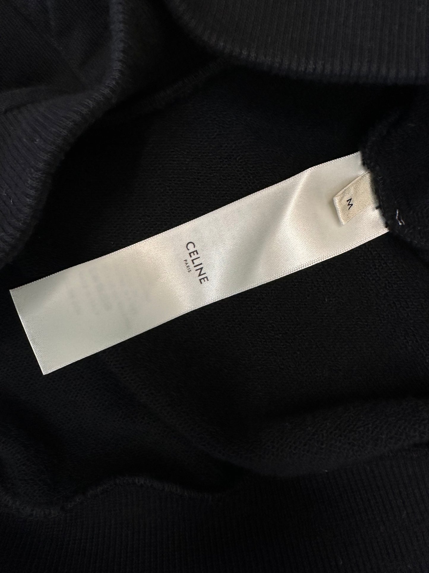 Celine Hood Logo Zip Up Hoodie