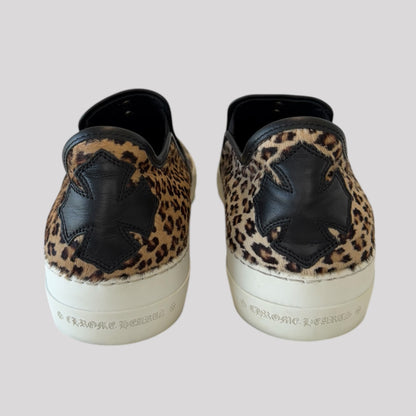 Chrome Hearts Pony Hair Cheetah Slip Ons