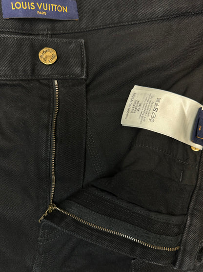 Louis Vuitton Black Monogram Charpenter Pants