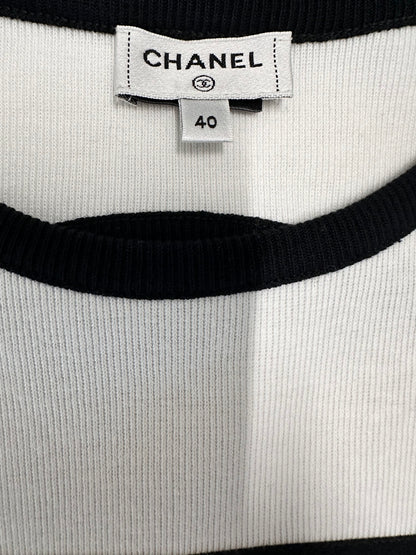 Chanel 23 Knitted Open Back Top