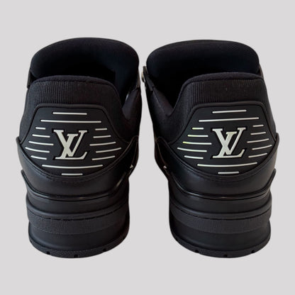 Louis Vuitton Black Embossed Monogram Trainer Sneakers