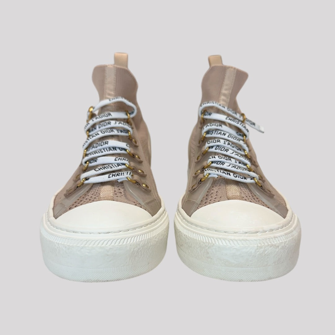 Christian Dior Walk’N’Dior Nude Knit Sneakers