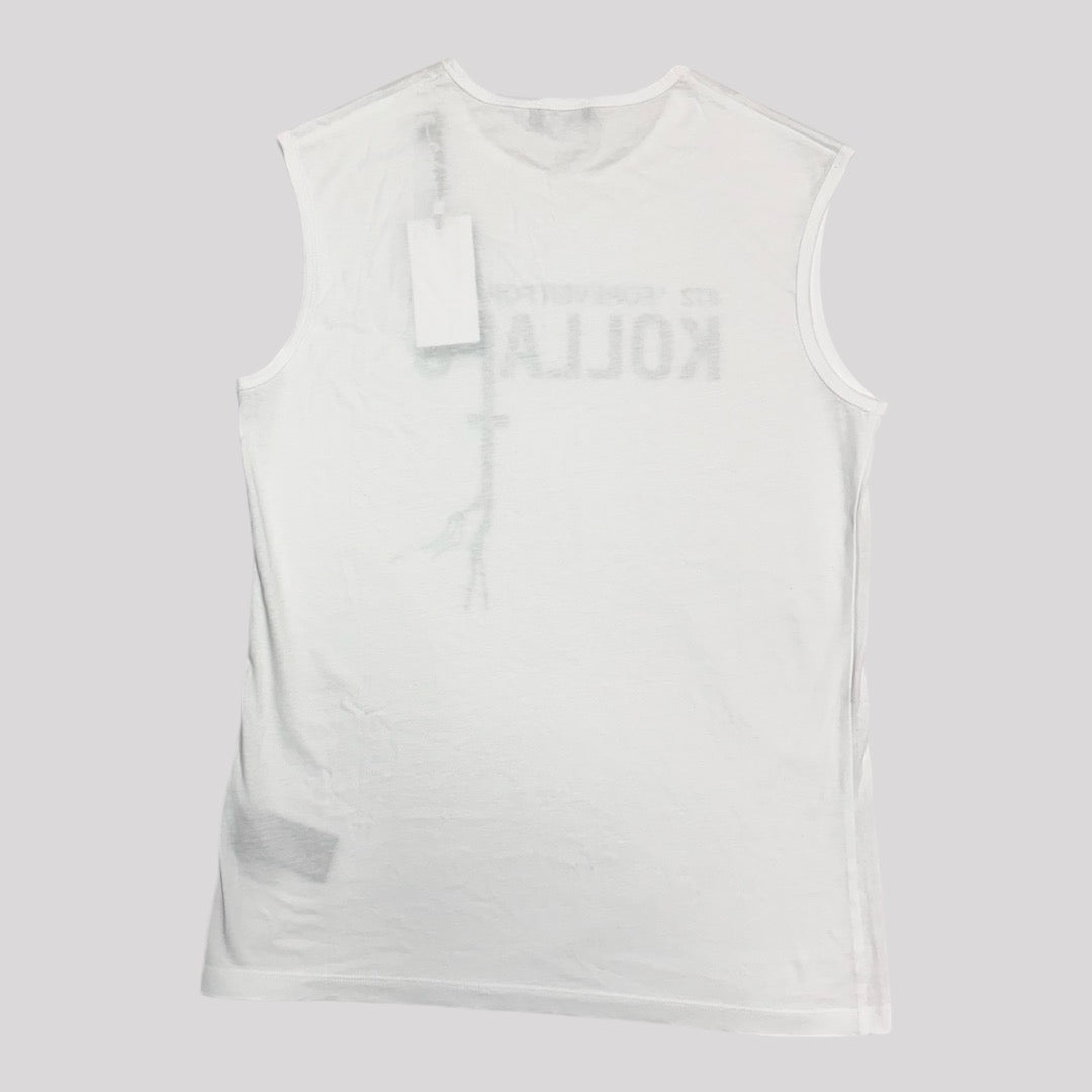 Raf Simons Redux “KOLLAPS” Sleeveless T-Shirt