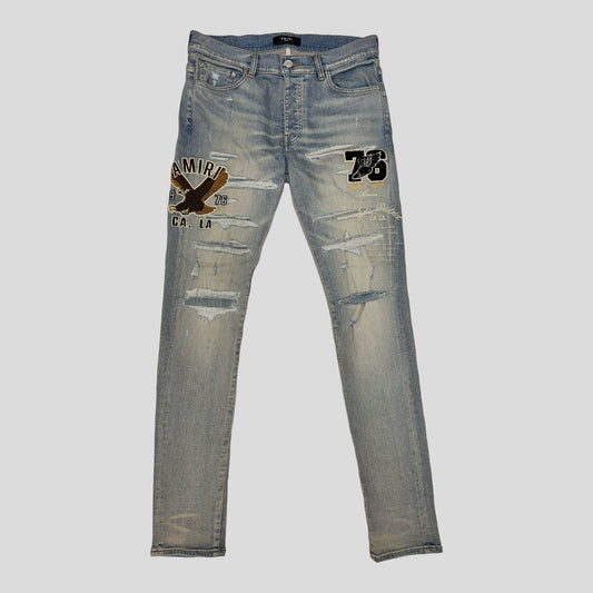 Amiri Logo Appliqué Skinny Jeans