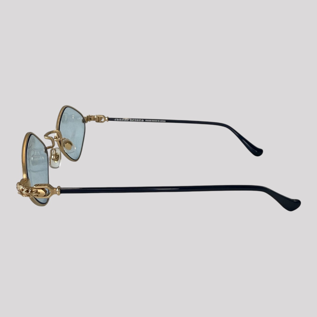 Chrome Hearts Diamond Dog Round Sunglasses