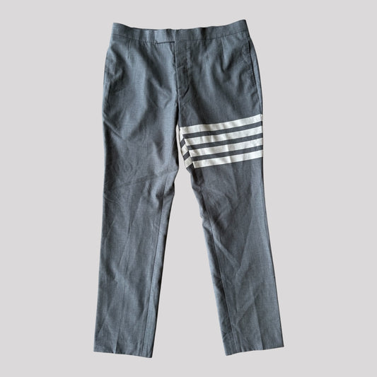 Thom browne Gray 4 Bar Trousers