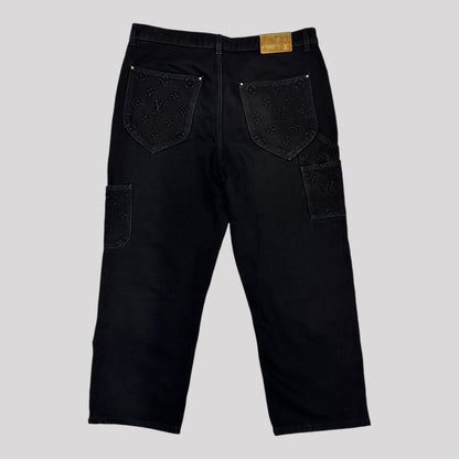 Louis Vuitton Black Monogram Charpenter Pants