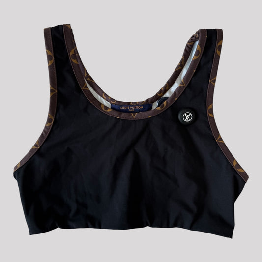 Louis Vuitton Monogram Trim Bkini Top