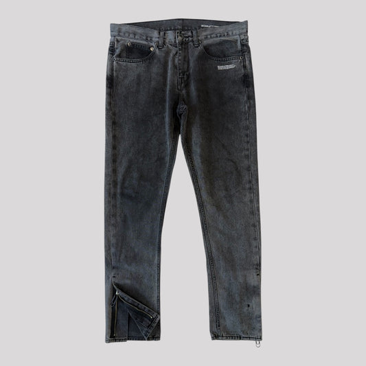 Off-White Diag PKT Skinny Zipper Jeans