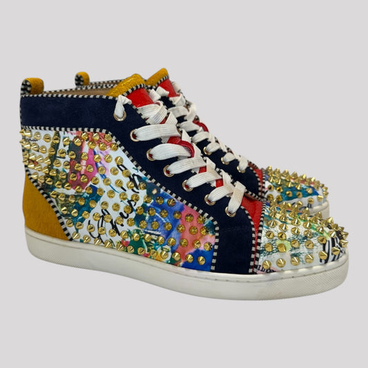 Christian Louboutin Multi Spike High Top Sneakers