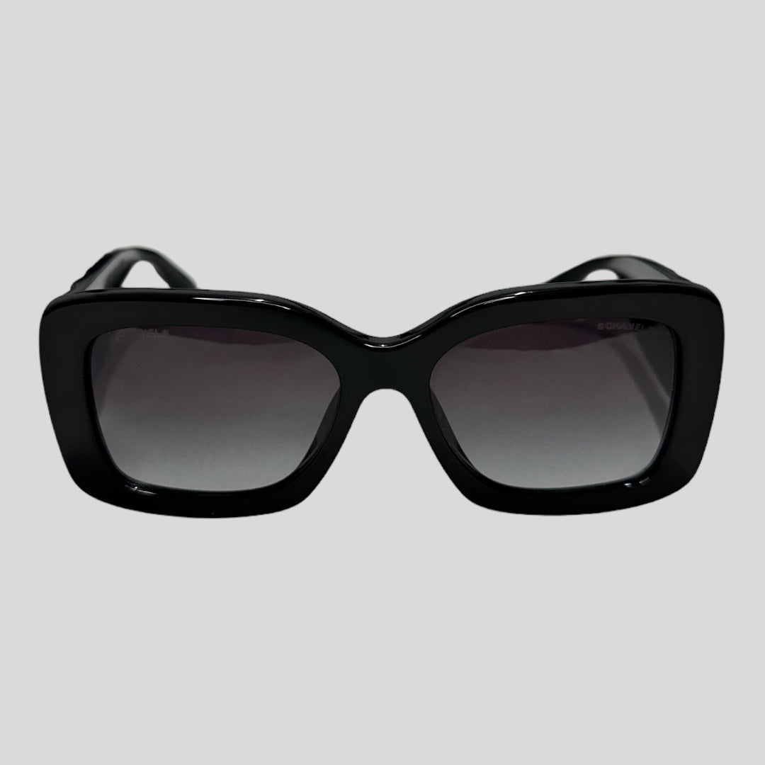 Chanel Rectangle Acetate Monogram Sunglasses