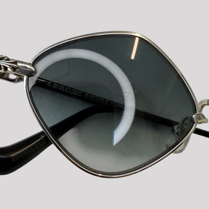 Chrome Hearts Diamond Dog Round Sunglasses