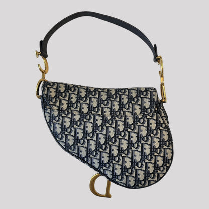 Dior Oblique Jacquard Saddle Bag